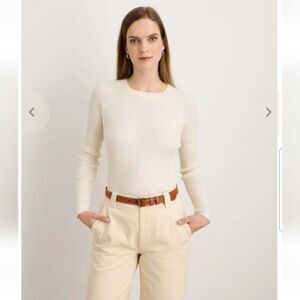 Alex Mill Cotton Cashmere Ribbed Crewneck Sweater Size XS